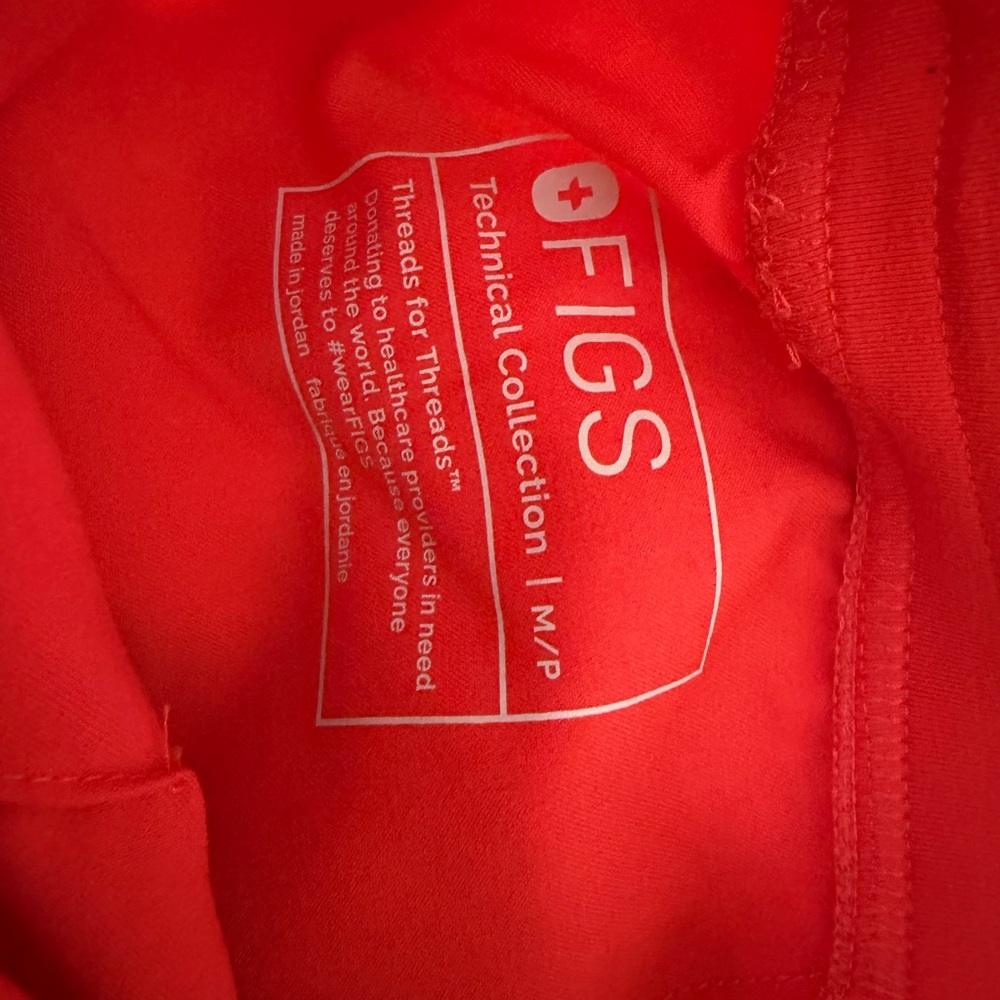 Figs Vibrant Red Technical Collection Top & pants